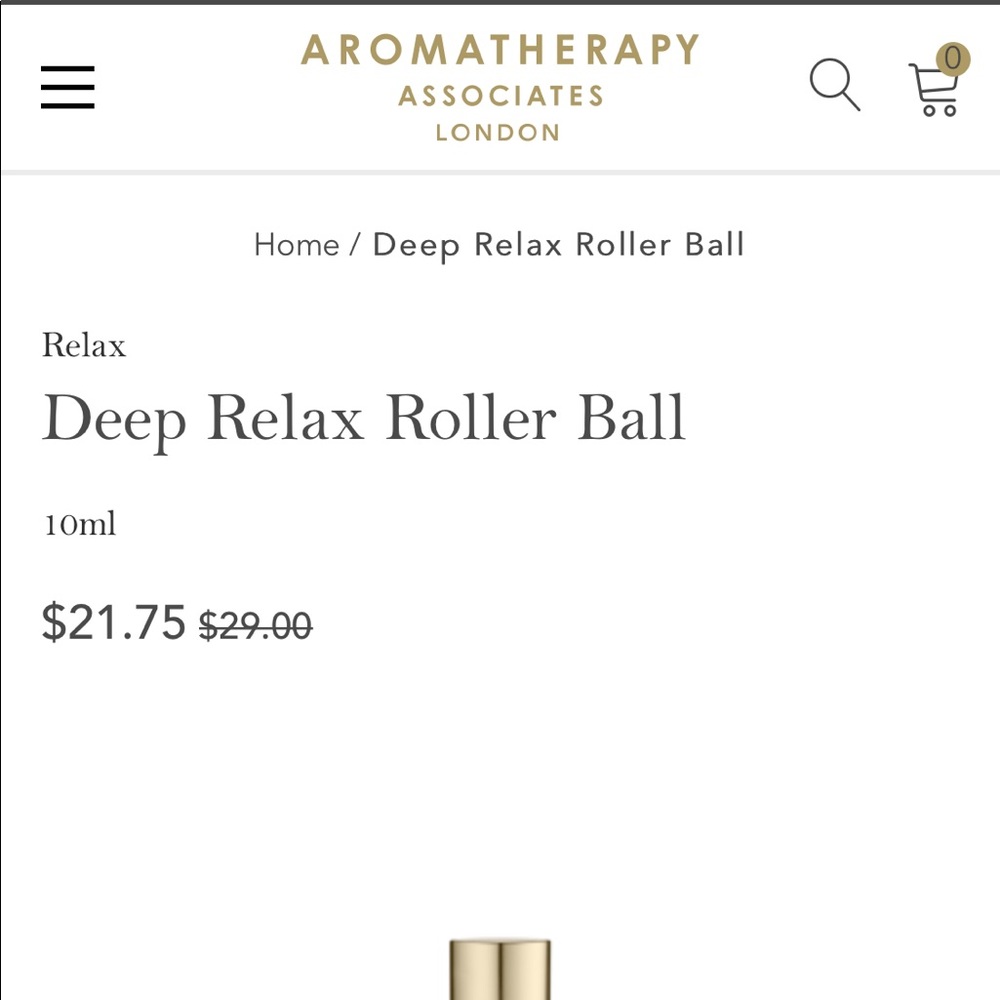 NEW Aromatherapy Associates Deep Relax Roller Ball